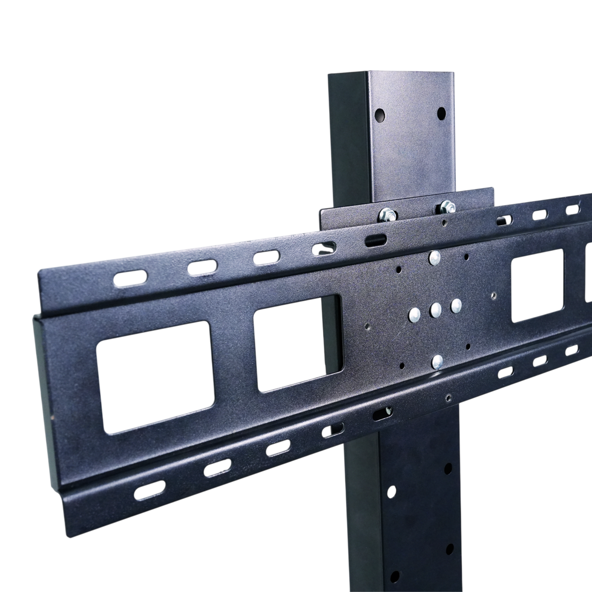 Close-up of the VESA wall-mount bracket supplied with the 43-inch RLCD display