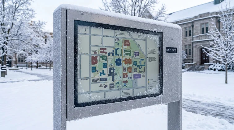 Sealed enclosure in an unconditioned outdoor location.